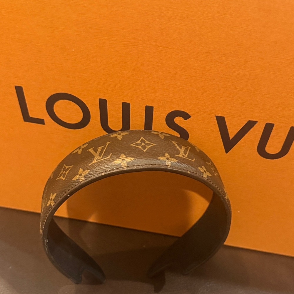 Louis Vuitton Brown Monogram Wide Headband